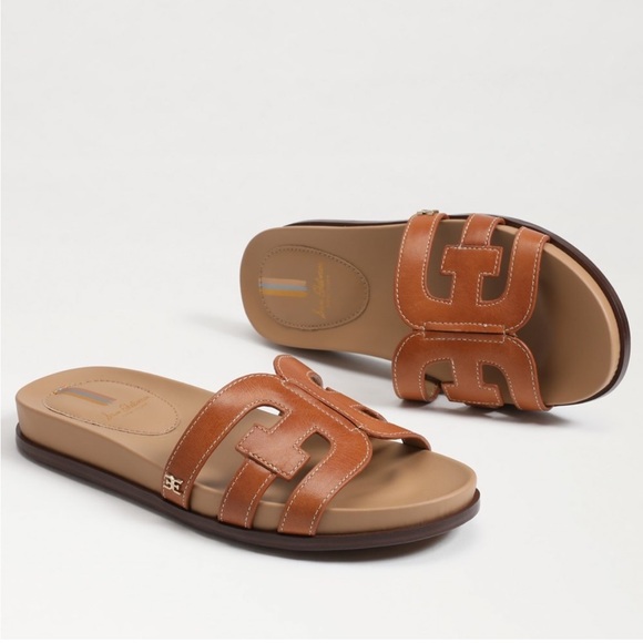 Sam Edelman Shoes - Sam Edelman Valeri women’s leather upper comfort slide sandal casual neutral 10